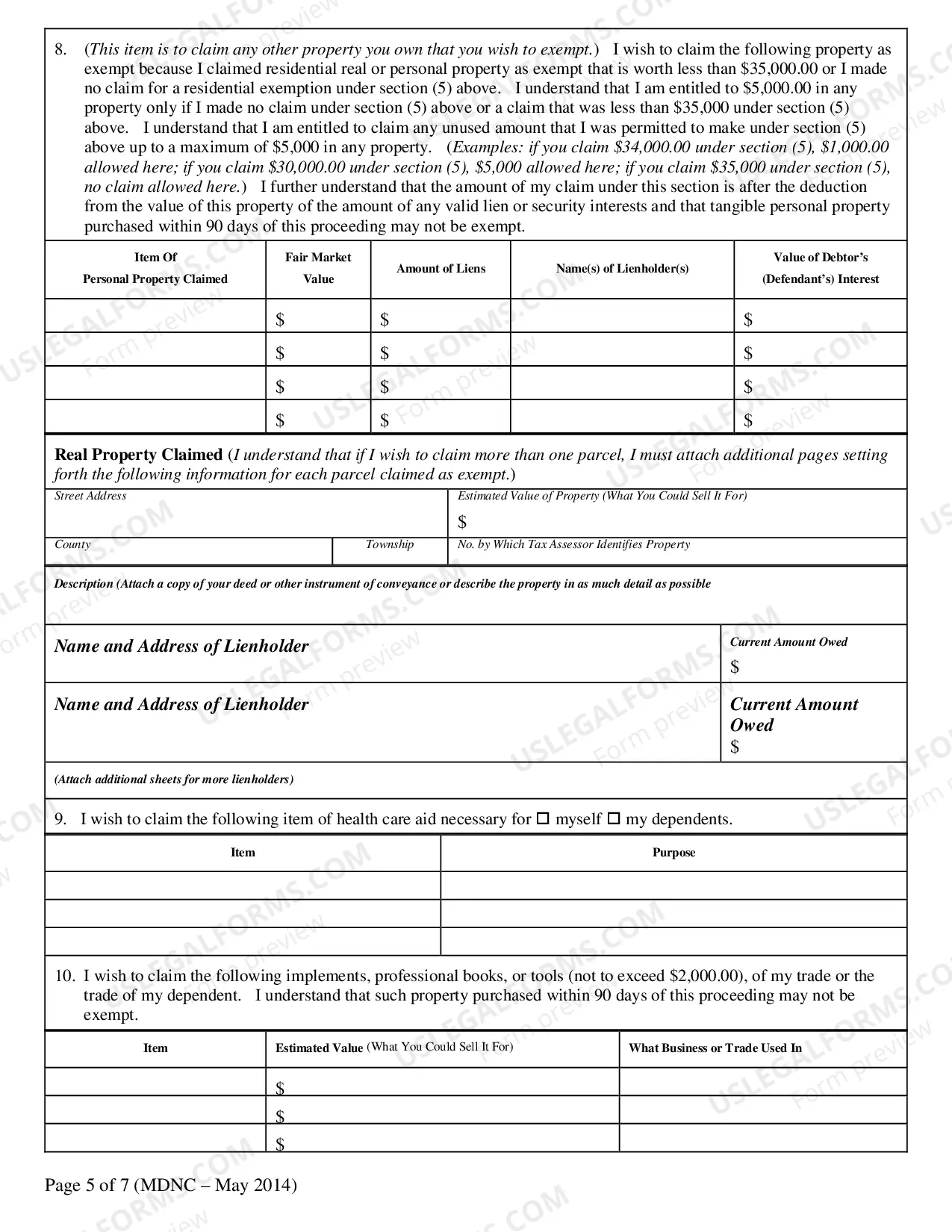 Preview Execution Form