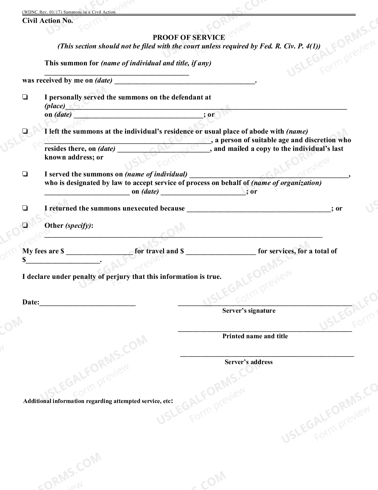 Preview Civil Summons