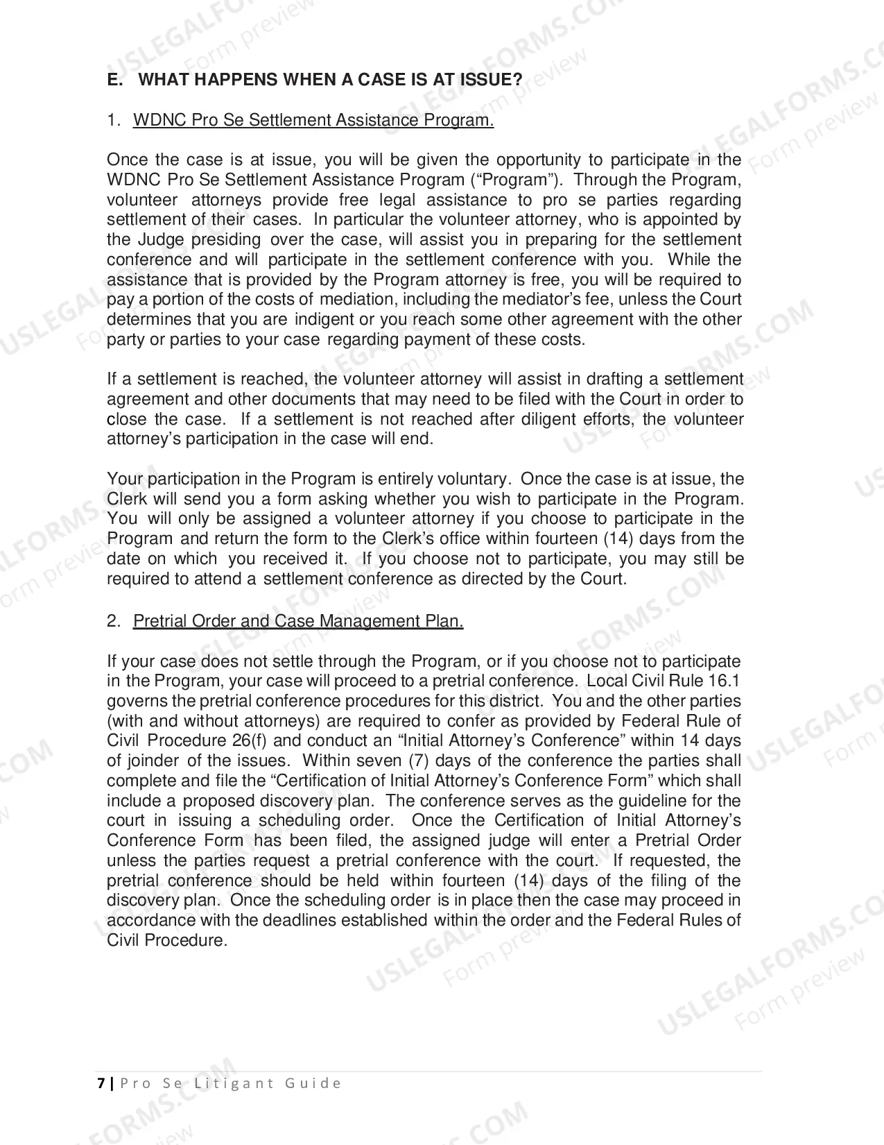 Preview Pro Se Litigant Guide