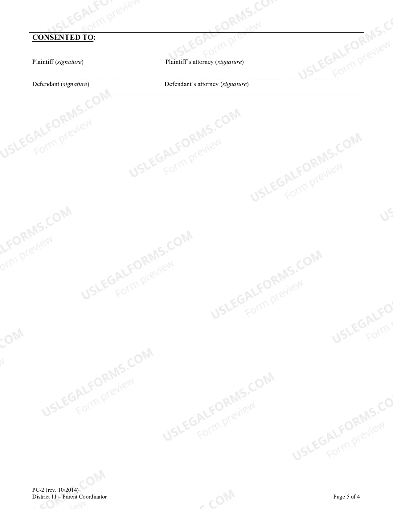 Preview Consent Order Appointing Parenting Coordinator