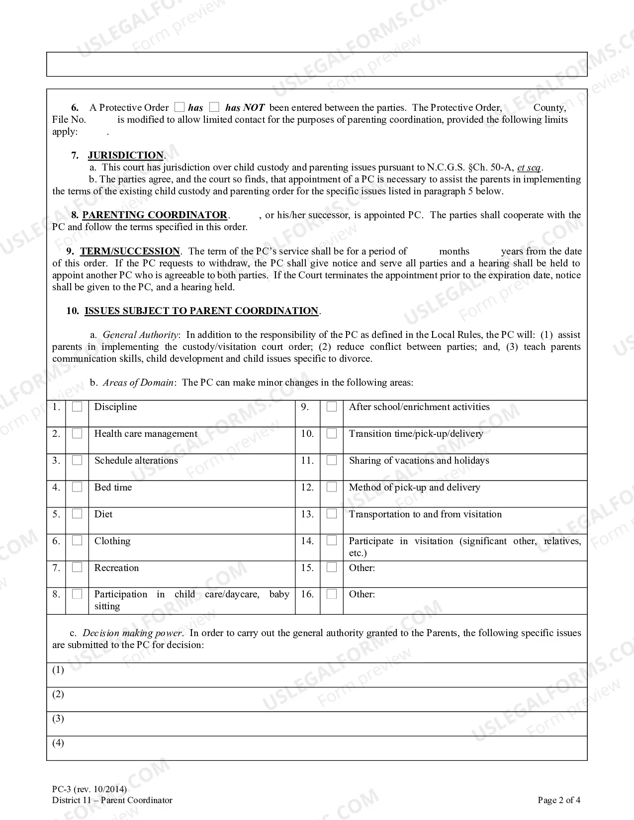 Preview Order Appointing Parenting Coordinator