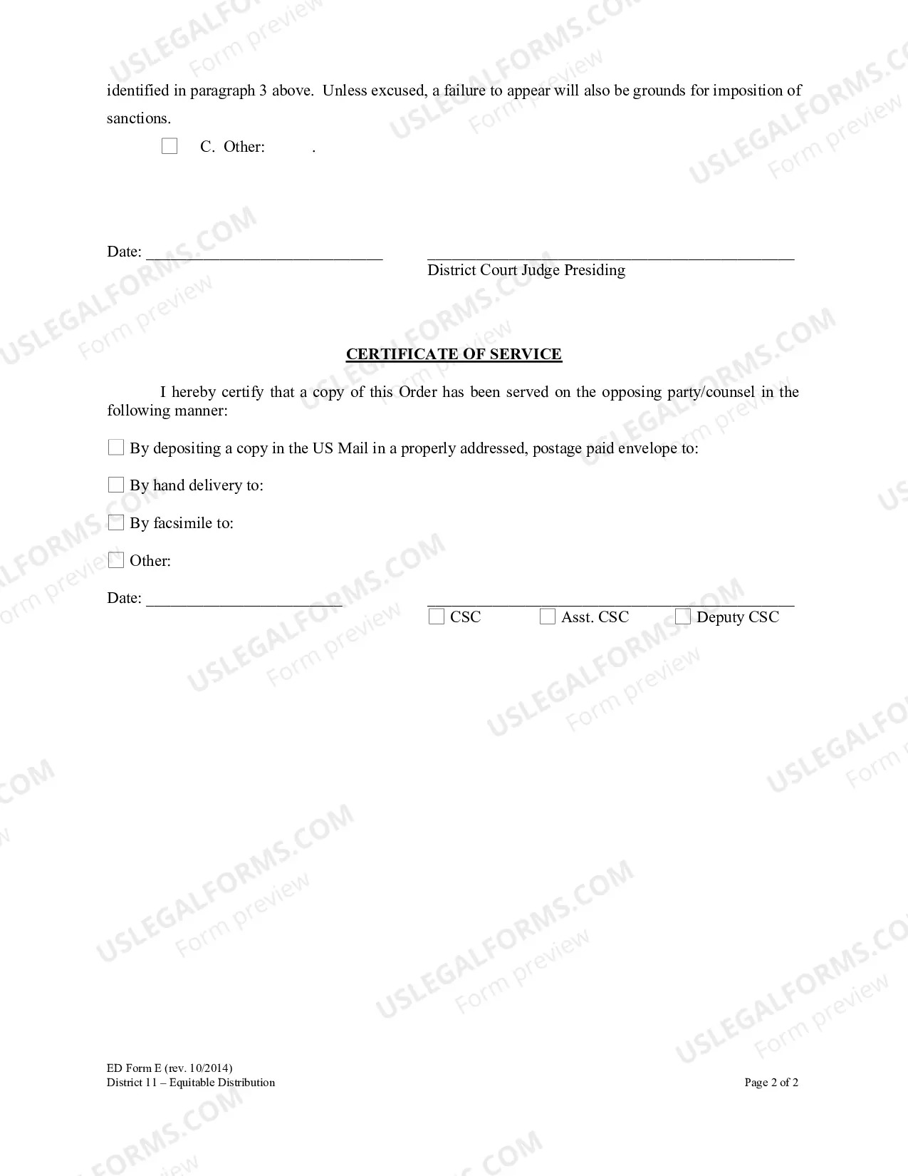 Preview Order To Appear Or Continue