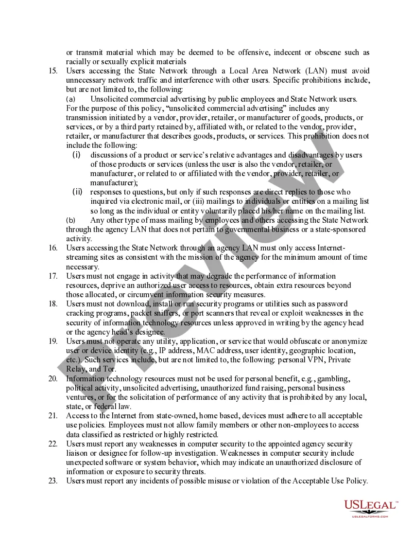 Preview Acceptable Use Policy - AUP