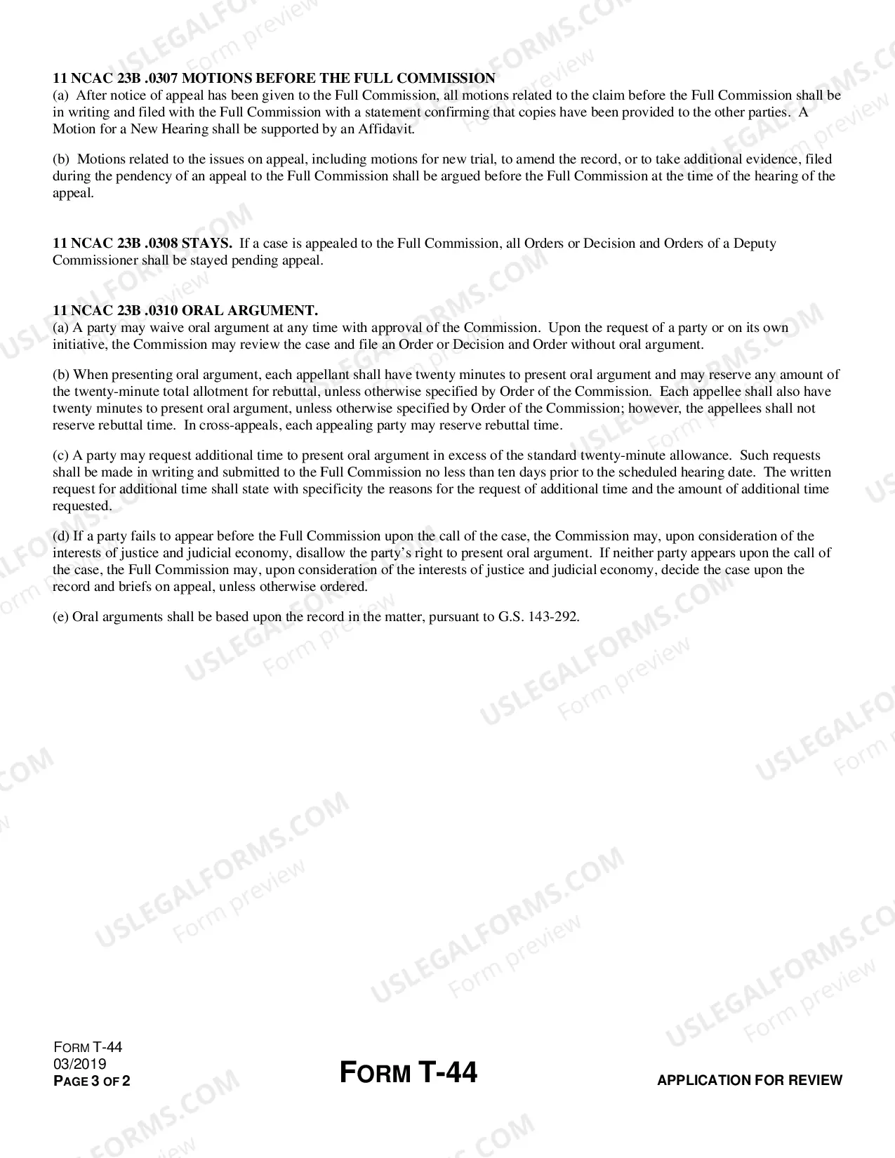 Preview Application for Review for Workers' Compensation