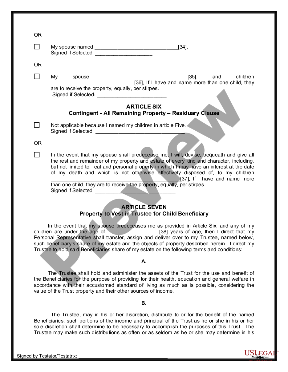 Wake North Carolina Legal Last Will and Testament Form for Married