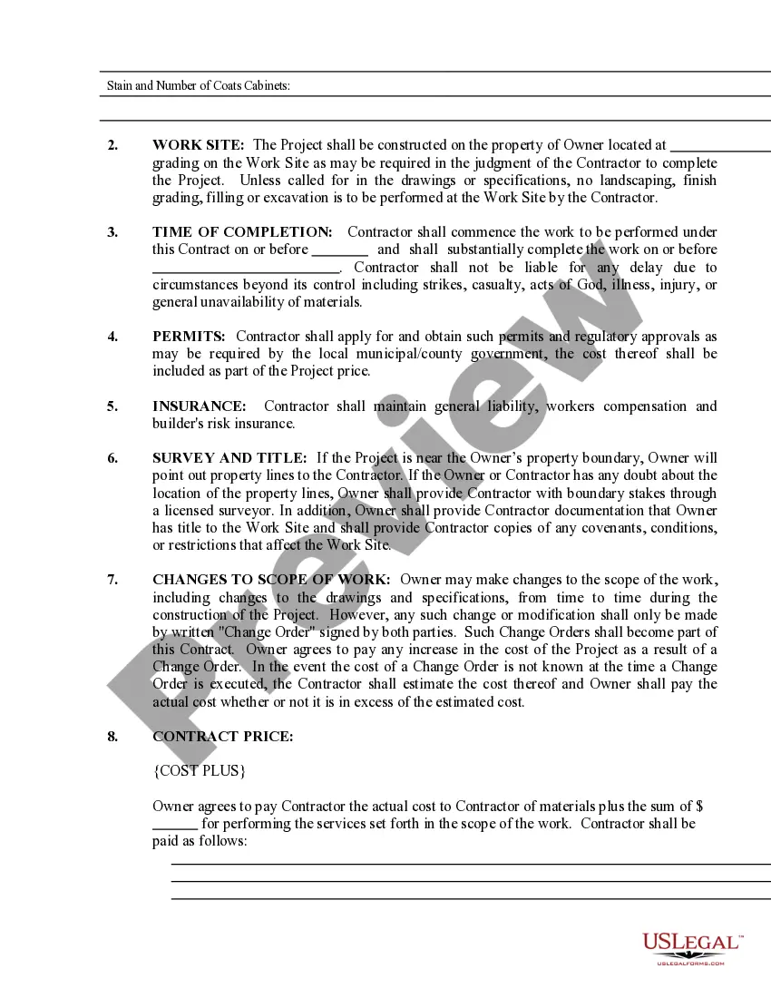 Preview Painting Contract for Contractor