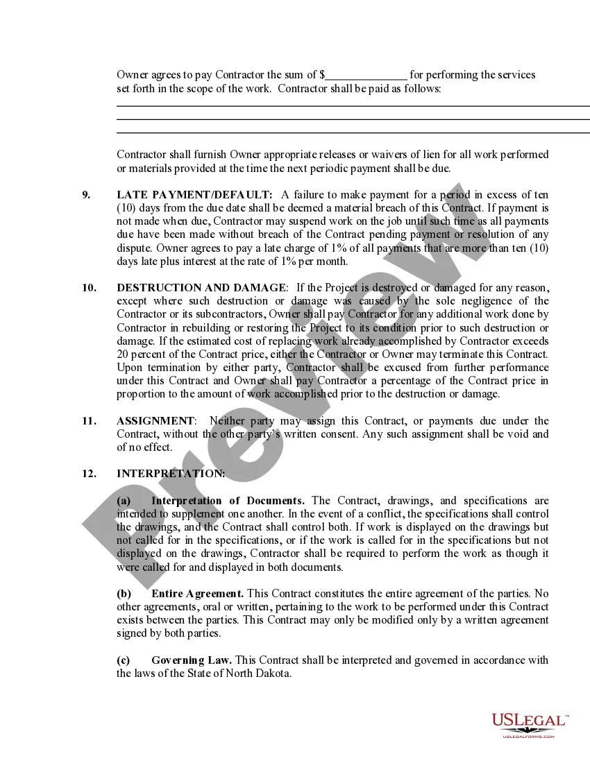Preview Landscape Contract for Contractor