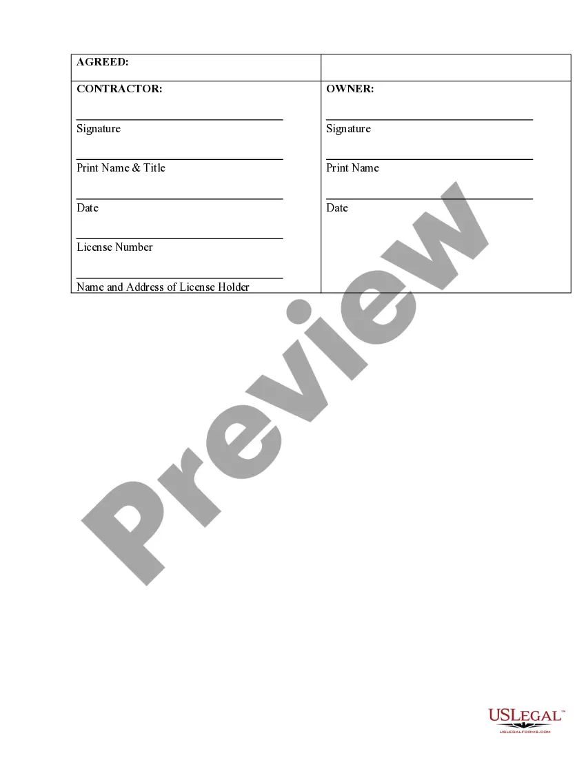 Preview Security Contract for Contractor
