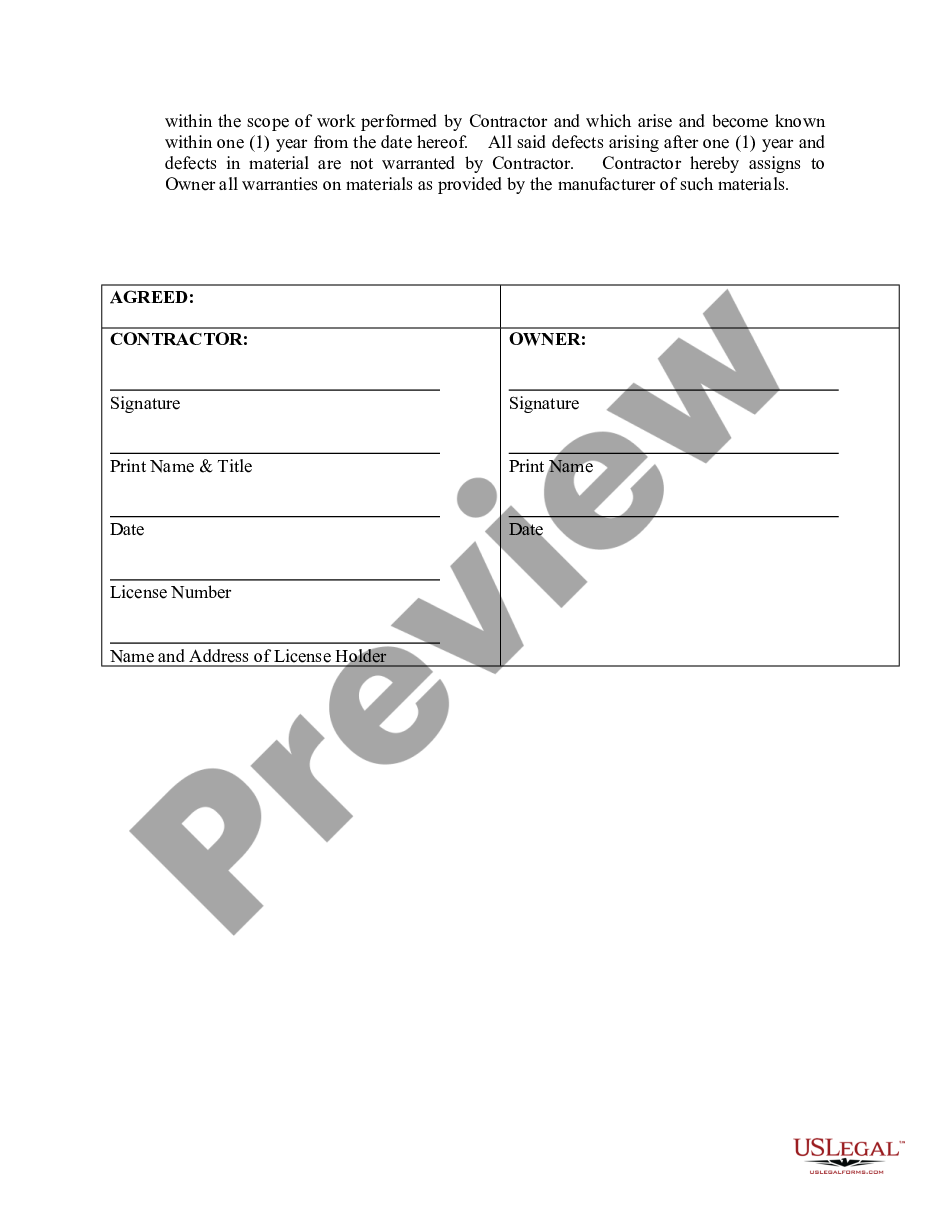 page 3 Paving Contract for Contractor preview