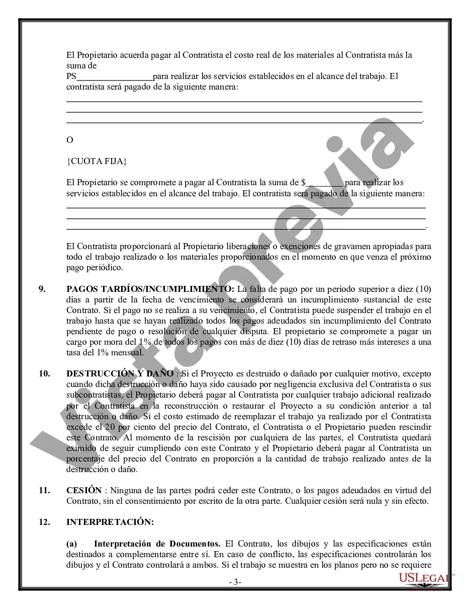 Preview Contrato de revestimiento para contratista