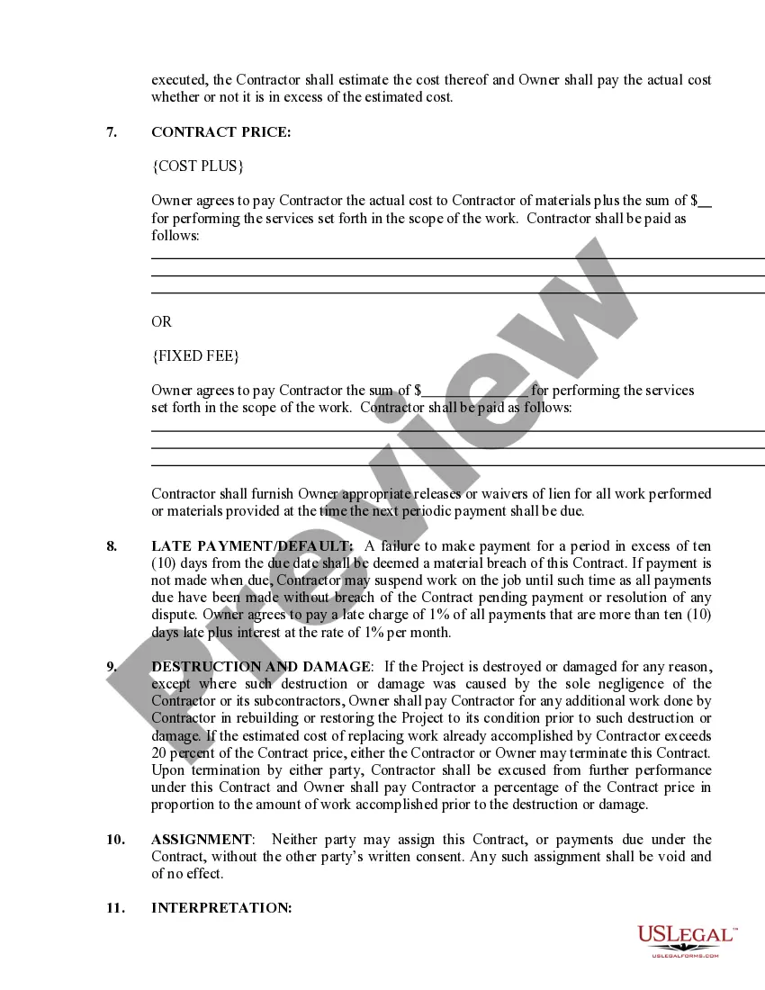Preview Refrigeration Contract for Contractor