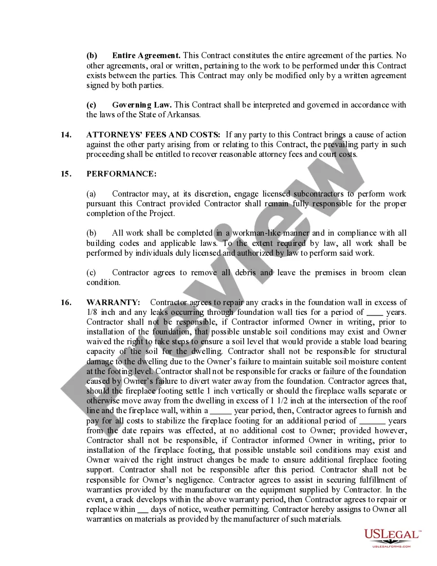 Get Foundation Contract for Contractor Preview Foundation Contract for Contractor