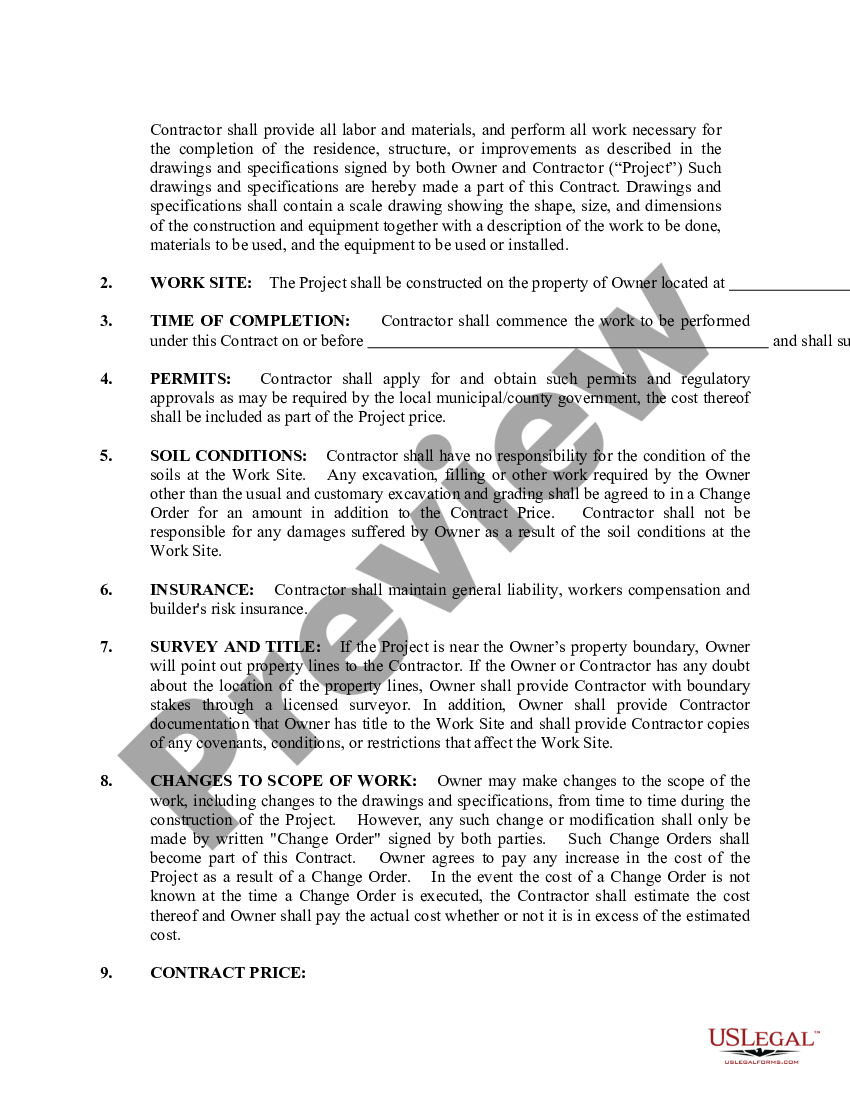 page 2 Plumbing Contract for Contractor preview