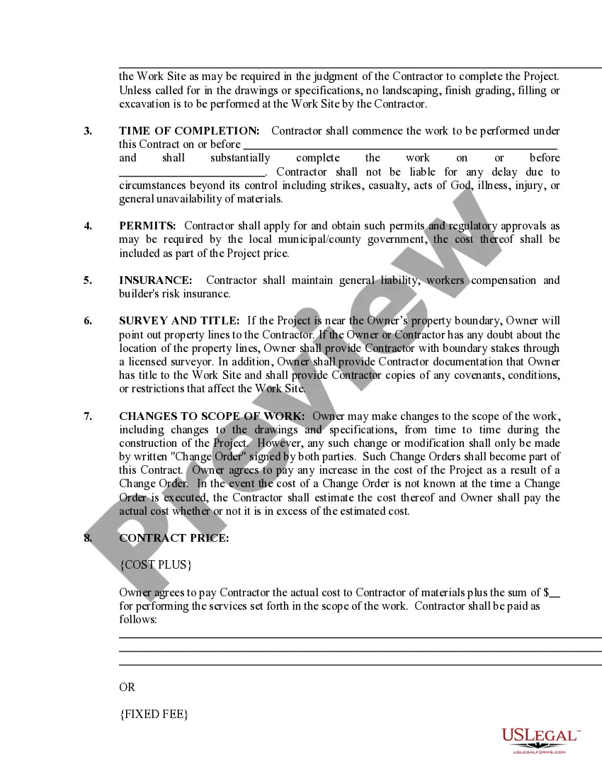 Preview Electrical Contract for Contractor