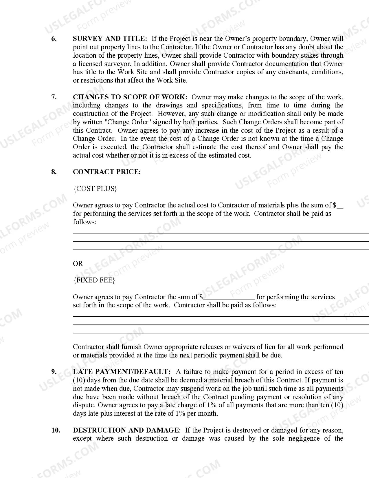 Preview Sheetrock Drywall Contract for Contractor