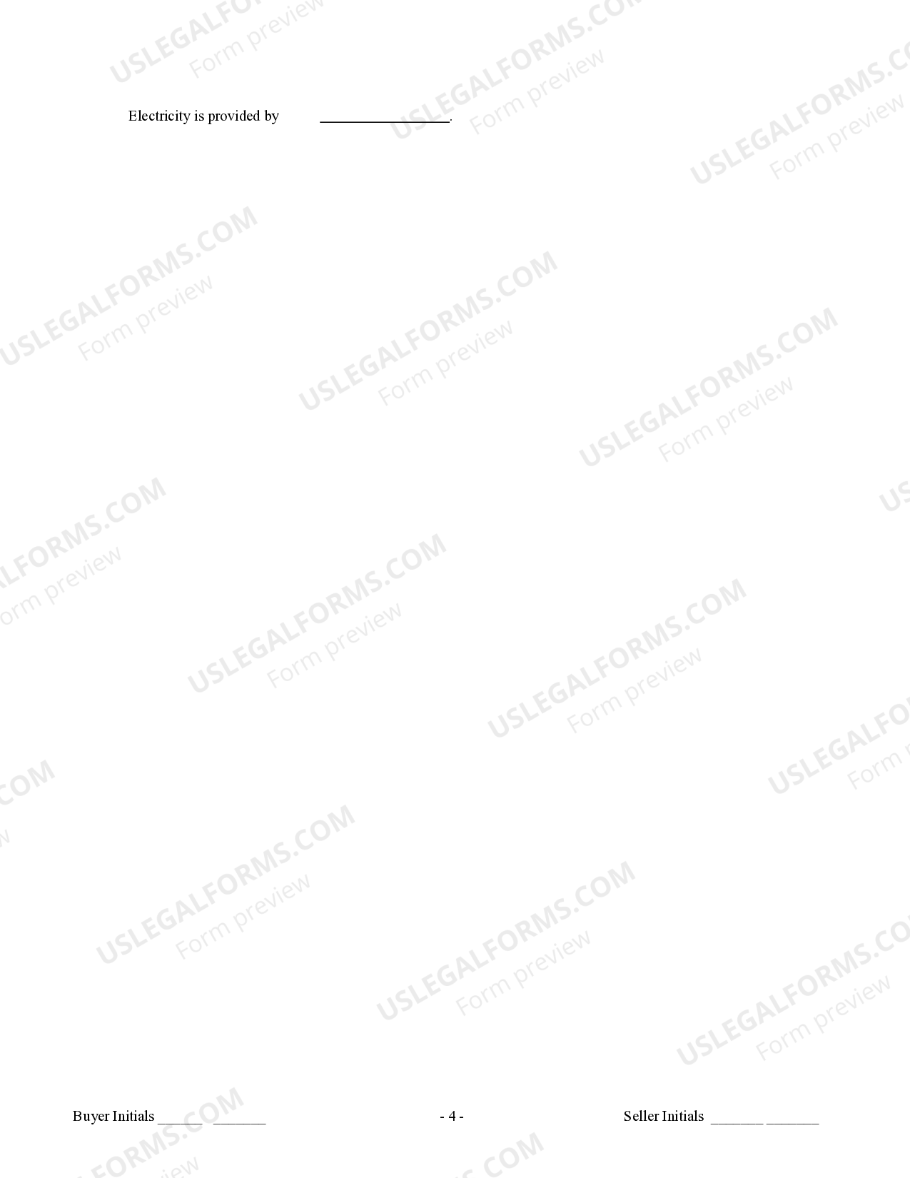 North Dakota Contract for Sale and Purchase of Real Estate with No