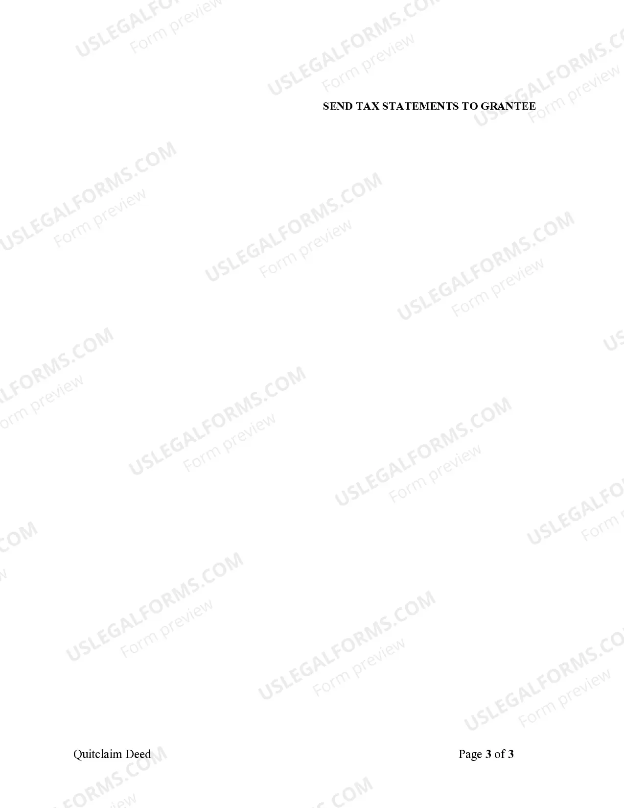 Preview Quitclaim Deed from Corporation to Individual