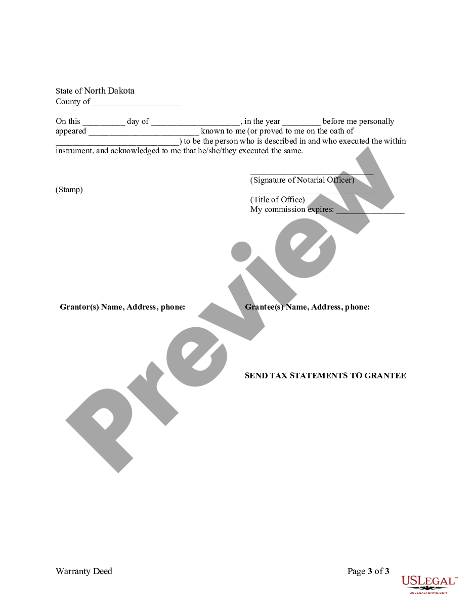 page 2 Warranty Deed from Husband and Wife to Husband and Wife preview