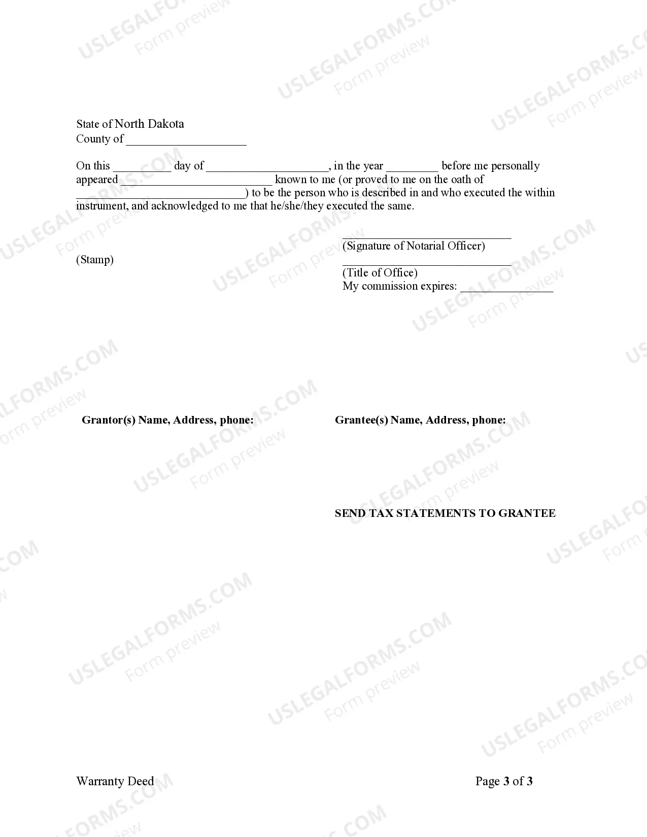 Preview Warranty Deed from Husband and Wife to Husband and Wife