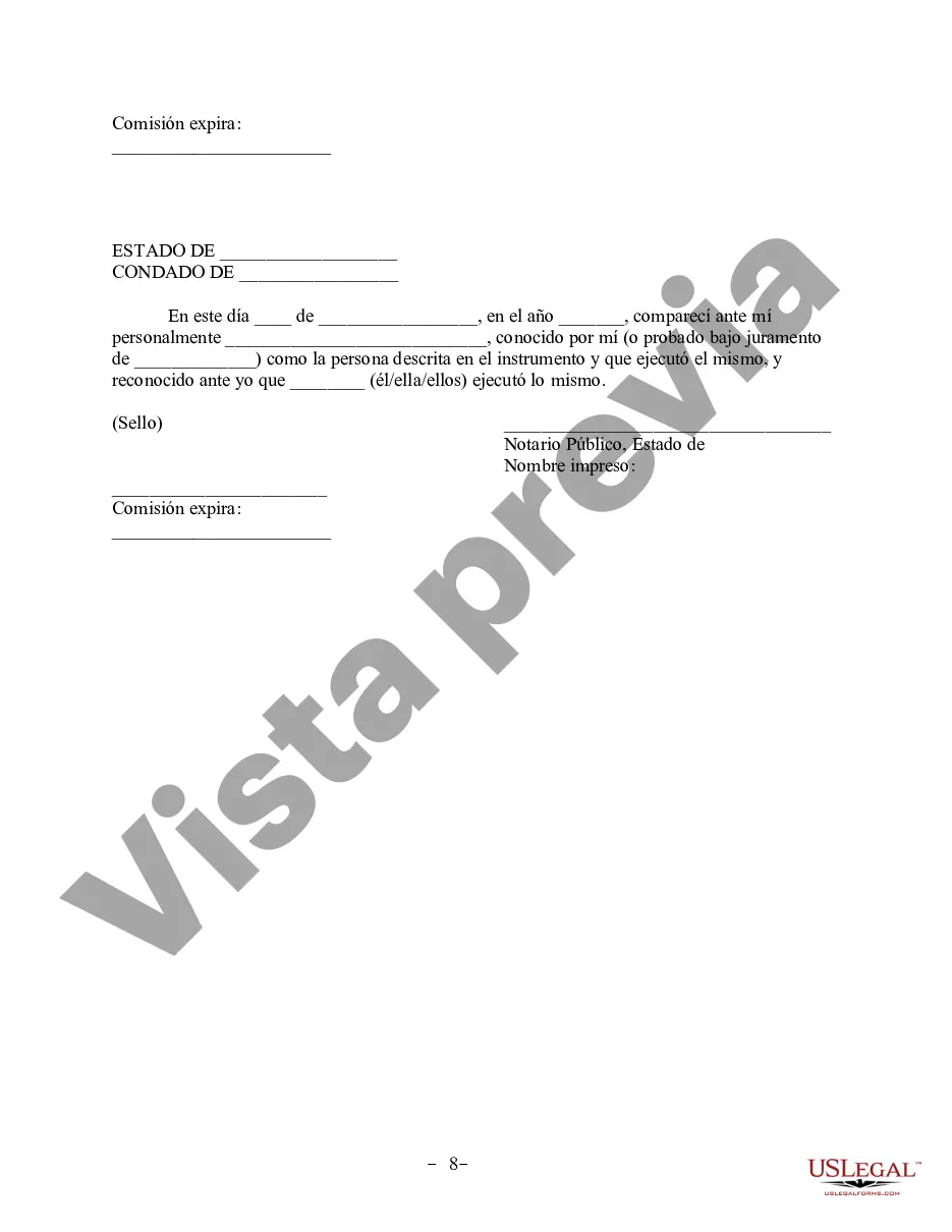 Preview Acuerdo de propiedad posnupcial - Dakota del Norte