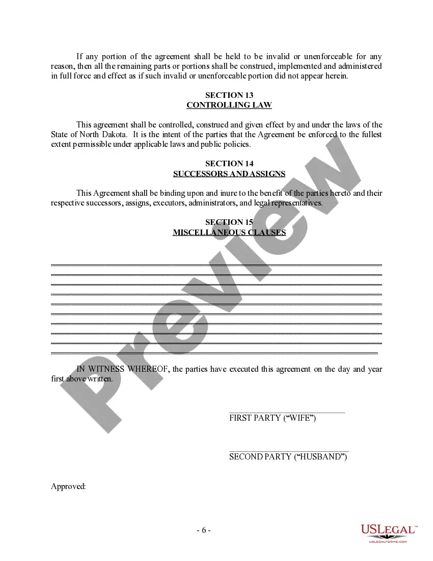 Preview Postnuptial Property Agreement