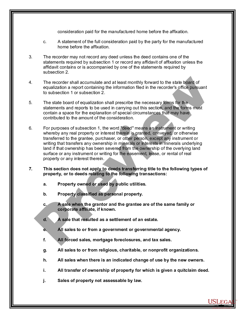 page 2 Quitclaim Deed from Husband and Wife to an Individual preview