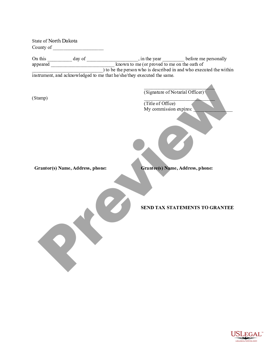 page 5 Warranty Deed to Child Reserving a Life Estate in the Parents preview