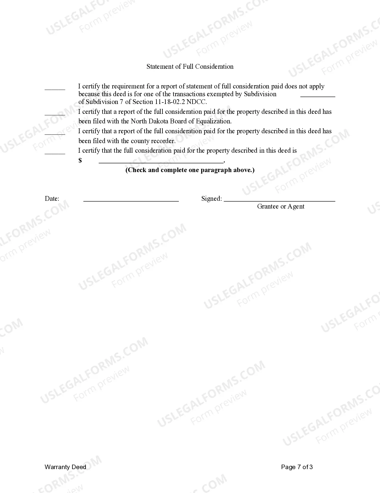 Preview Warranty Deed from Two Co-Trustees to an Individual