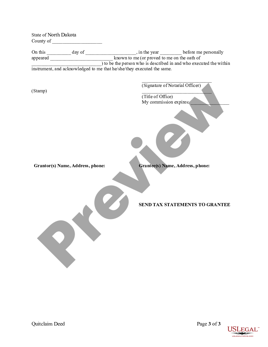 page 2 Quitclaim Deed by Two Individuals to LLC preview