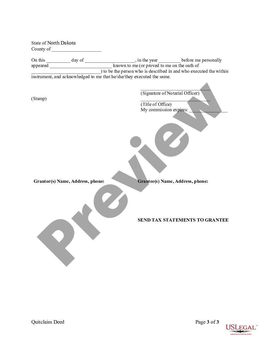 page 2 Quitclaim Deed by Two Individuals to Corporation preview