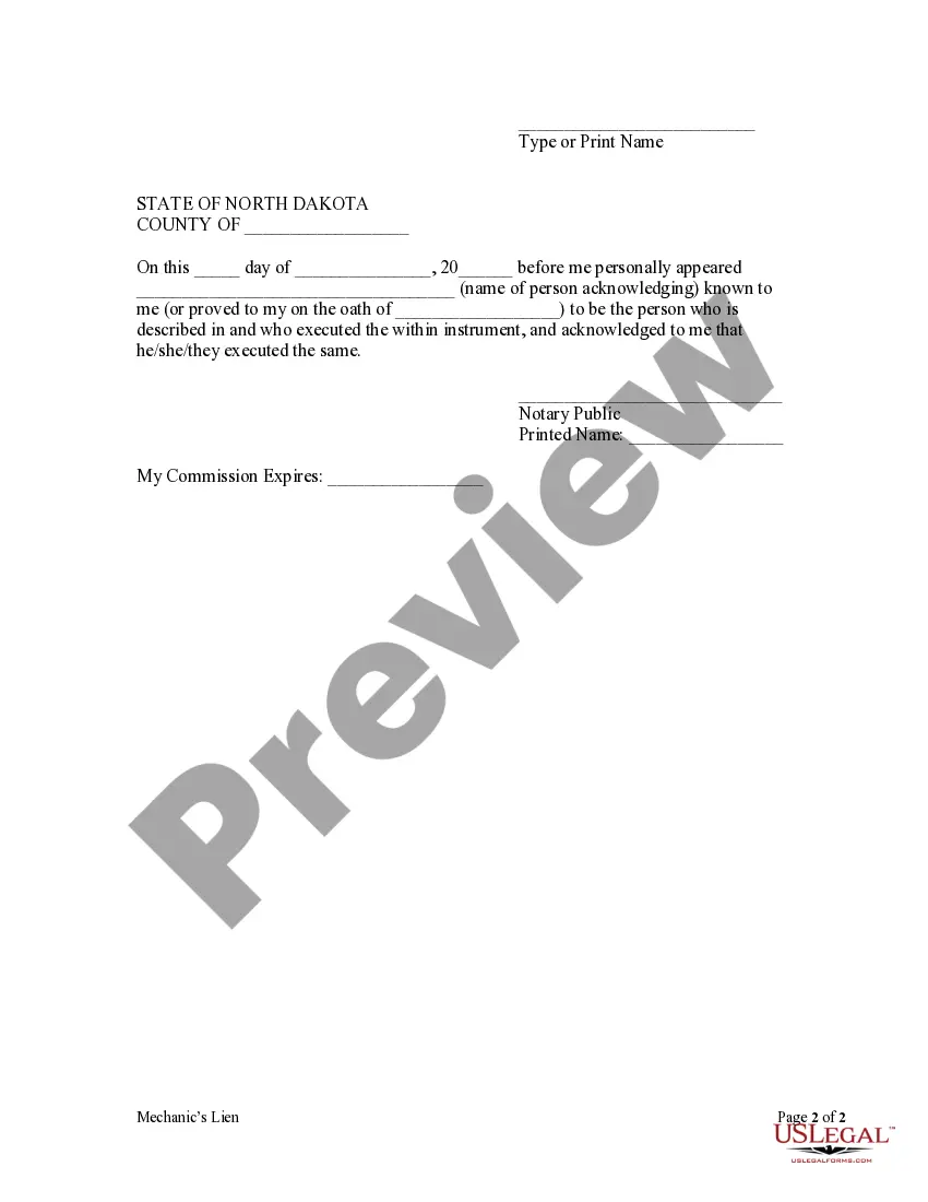 Get Mechanic's Lien - Individual Preview Mechanic's Lien - Individual
