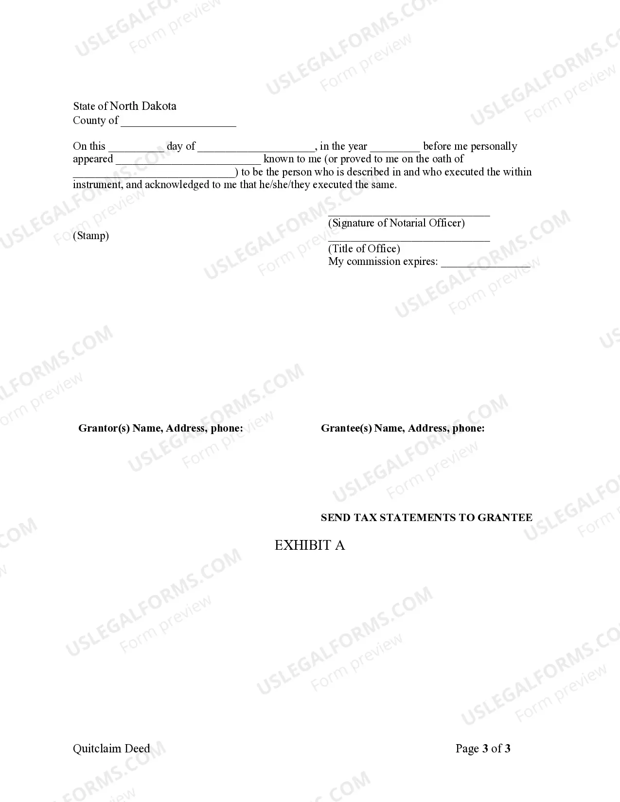 Preview Quitclaim Deed from Husband and Wife to LLC
