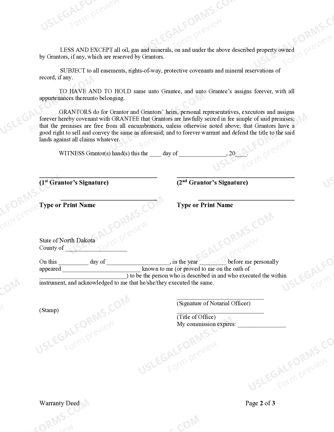 Preview Warranty Deed from Husband and Wife to LLC