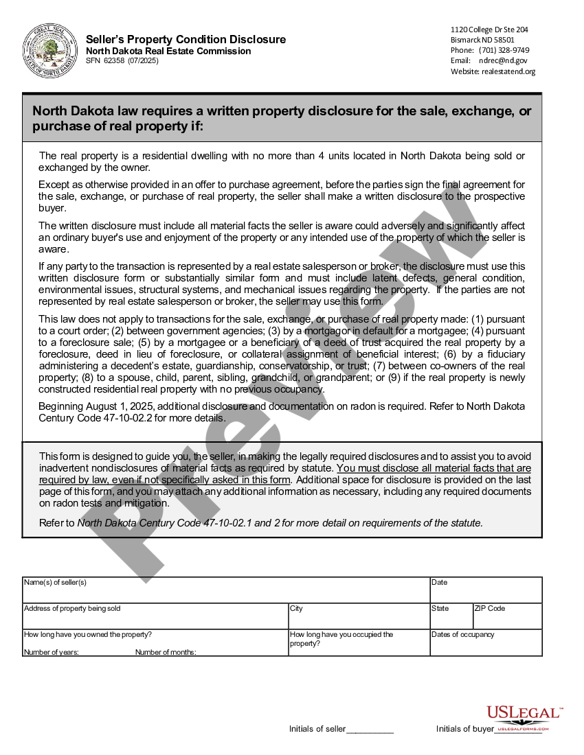 North Dakota Disclosure Withholding Tax Registration US Legal Forms