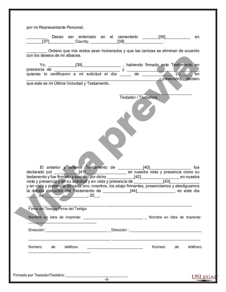Preview Testamentos mutuos que contienen última voluntad y testamentos para personas solteras que viven juntas sin hijos
