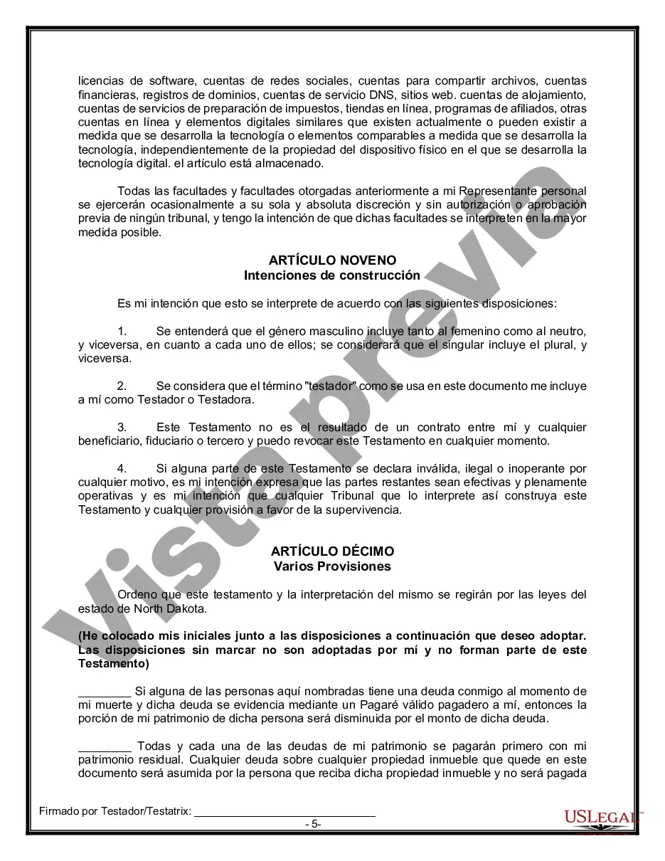 Preview Testamentos mutuos que contienen última voluntad y testamentos para personas solteras que viven juntas sin hijos