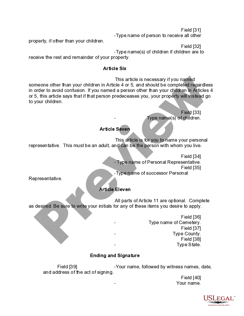 Preview Mutual Wills Package of Last Wills and Testaments for Man and Woman living together not Married with Adult Children