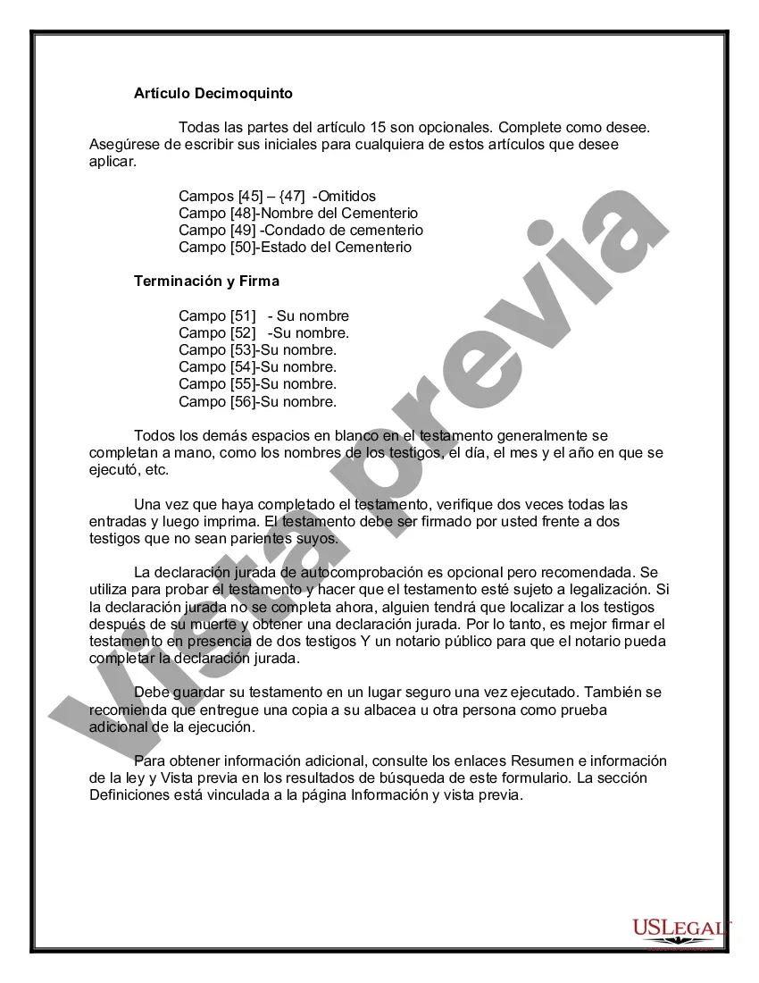 Preview Testamentos Mutuos o Últimas Voluntades y Testamentos para Personas Solteras que conviven con Hijos Menores