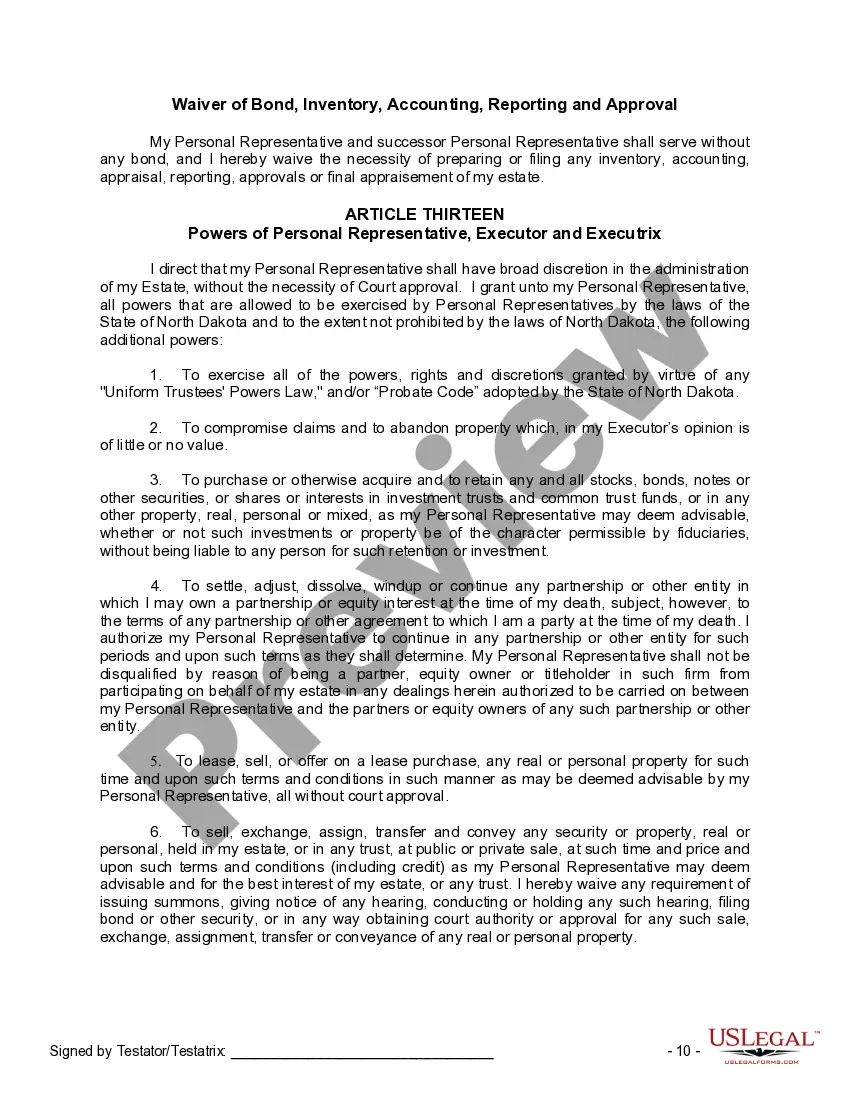 Preview Mutual Wills or Last Will and Testaments for Man and Woman living together, not Married with Minor Children