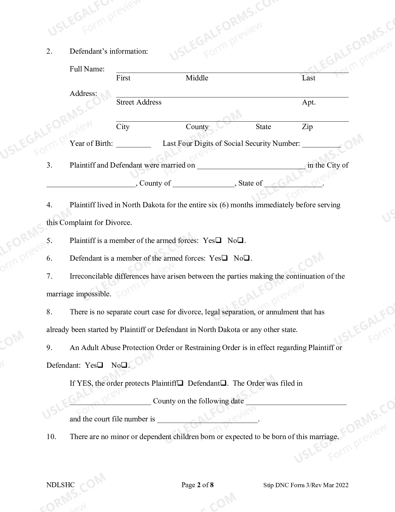 Preview Separation and Property Settlement Agreement - Adult Children
