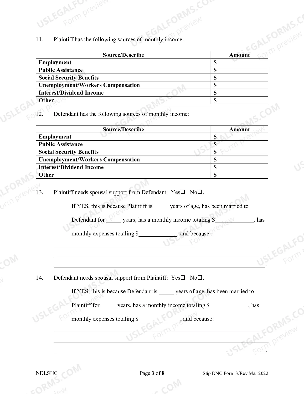 Preview Separation and Property Settlement Agreement - Adult Children