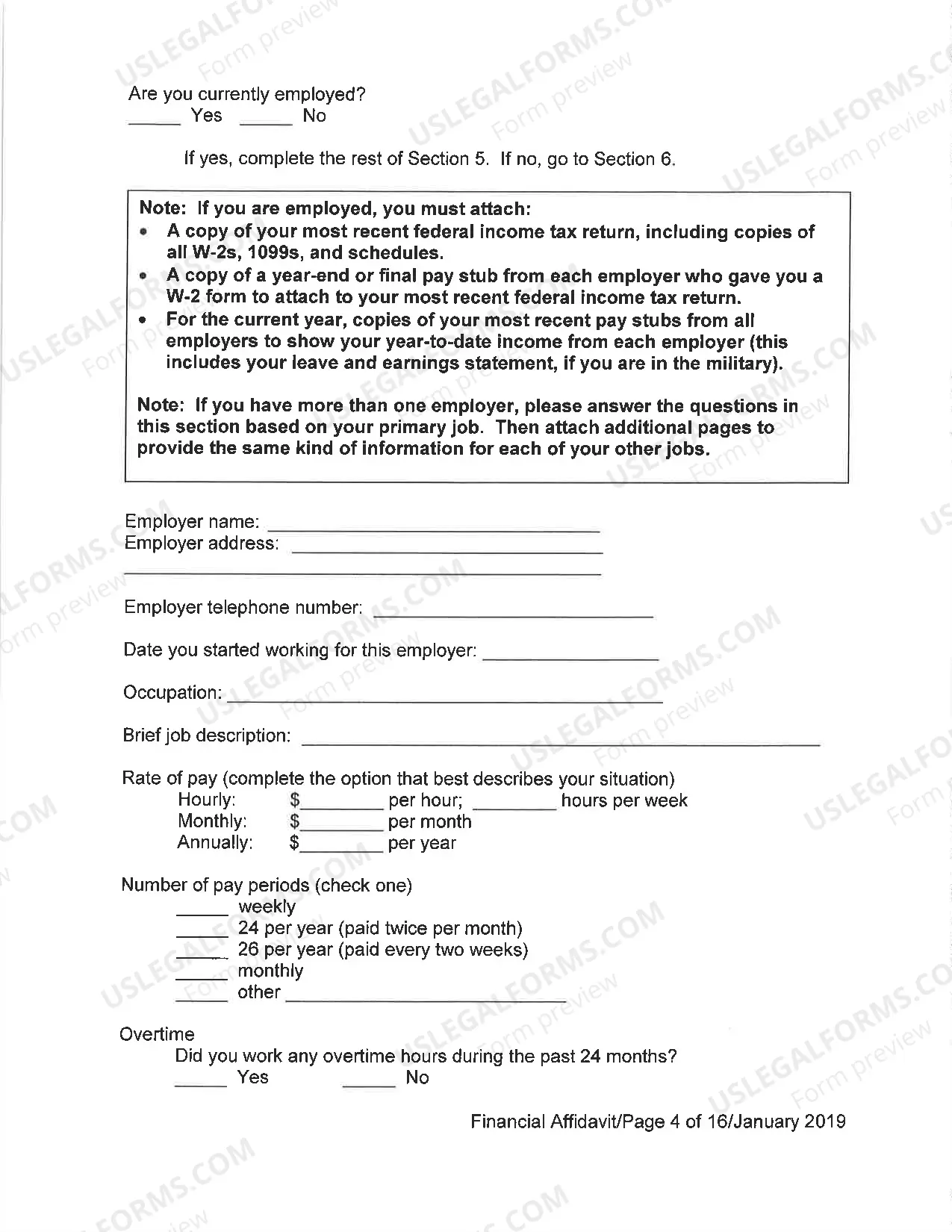 Preview Financial Affidavit