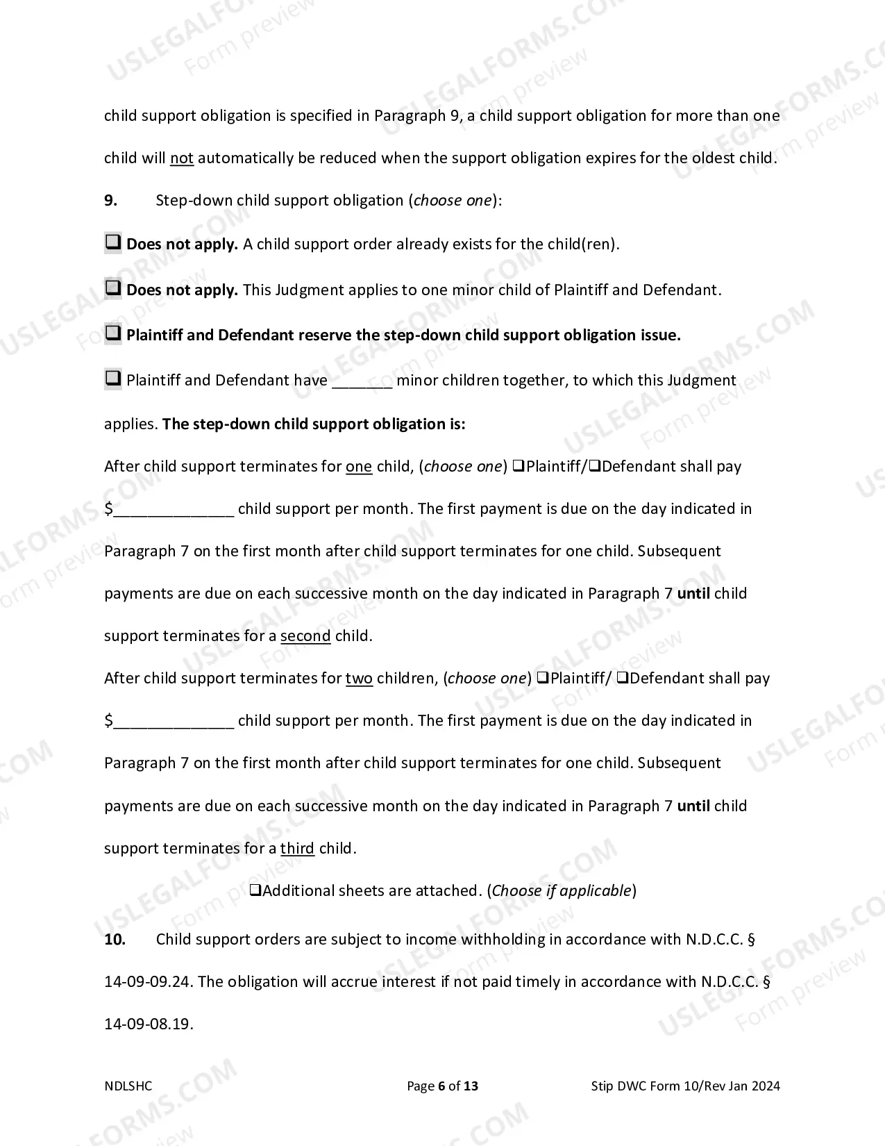 Preview Judgment of Divorce with Minor Children