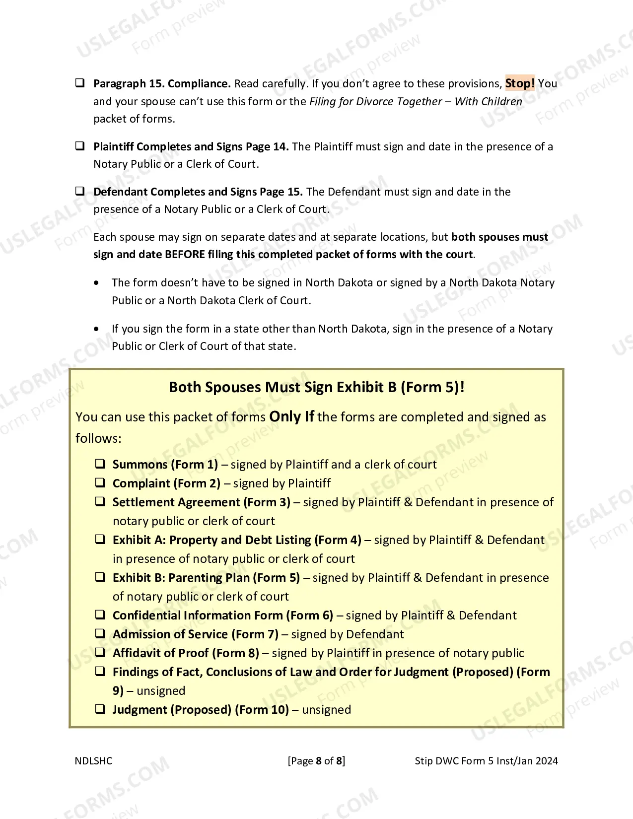 Preview Parenting Plan