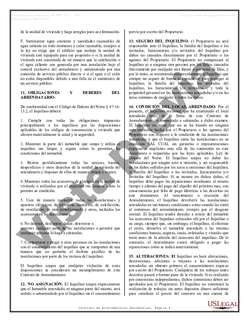 Preview Contrato de arrendamiento de alquiler residencial