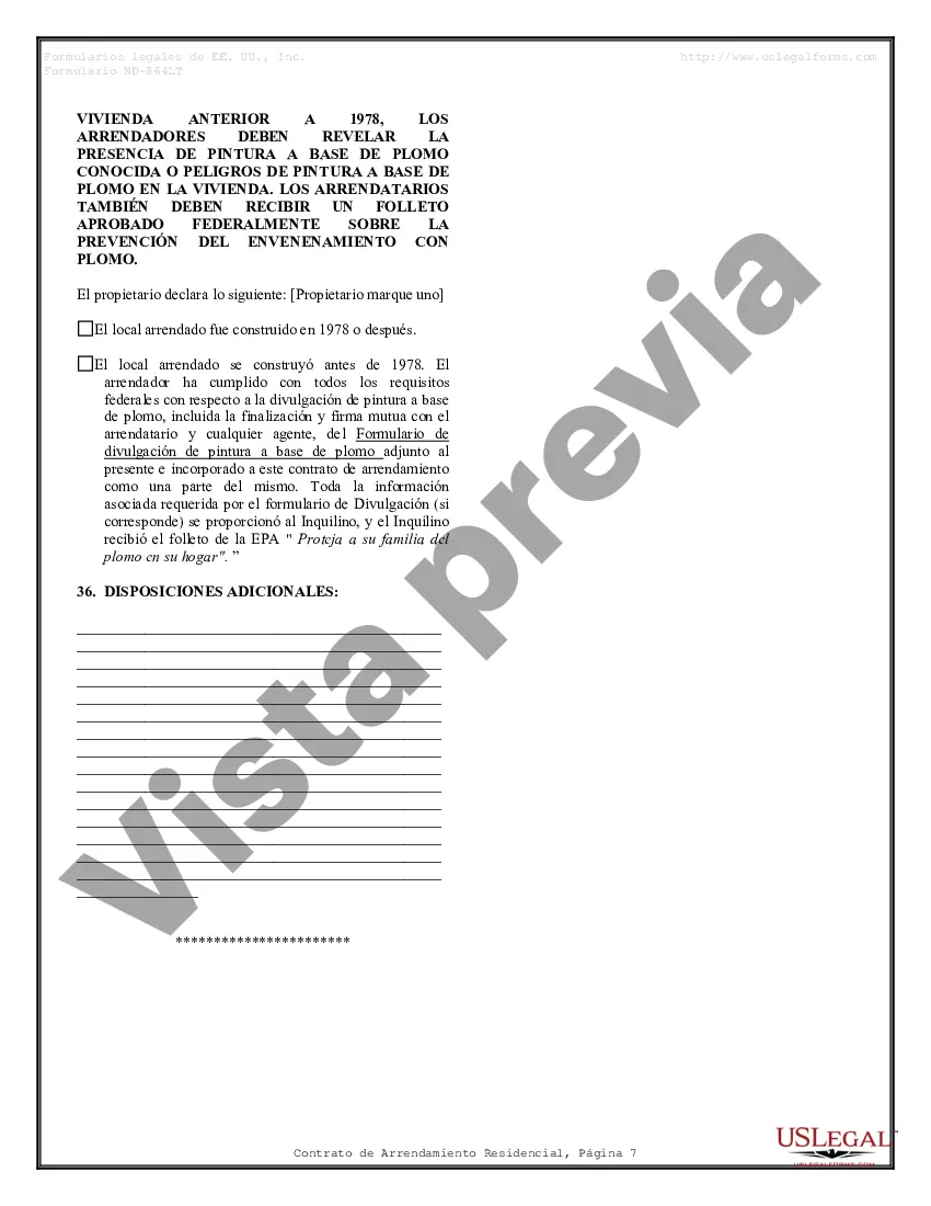 Preview Contrato de arrendamiento de alquiler residencial