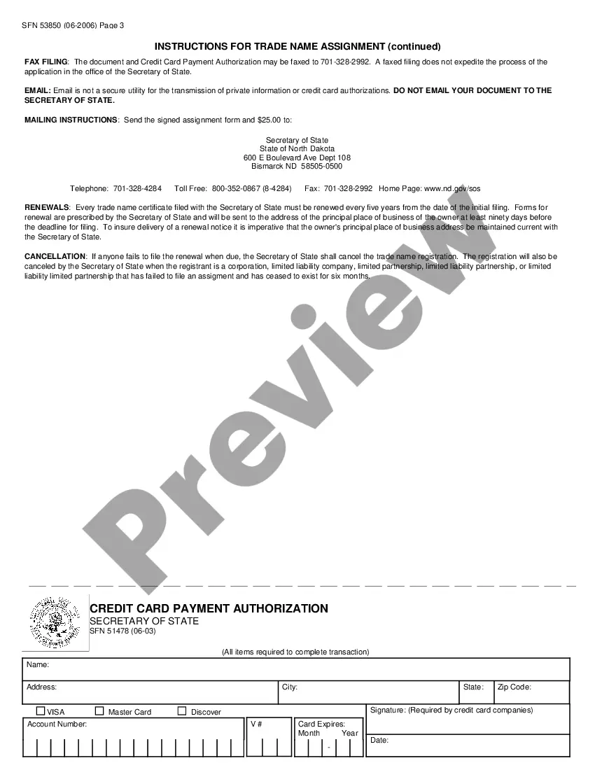 Get Trade Name Assignment Preview Trade Name Assignment