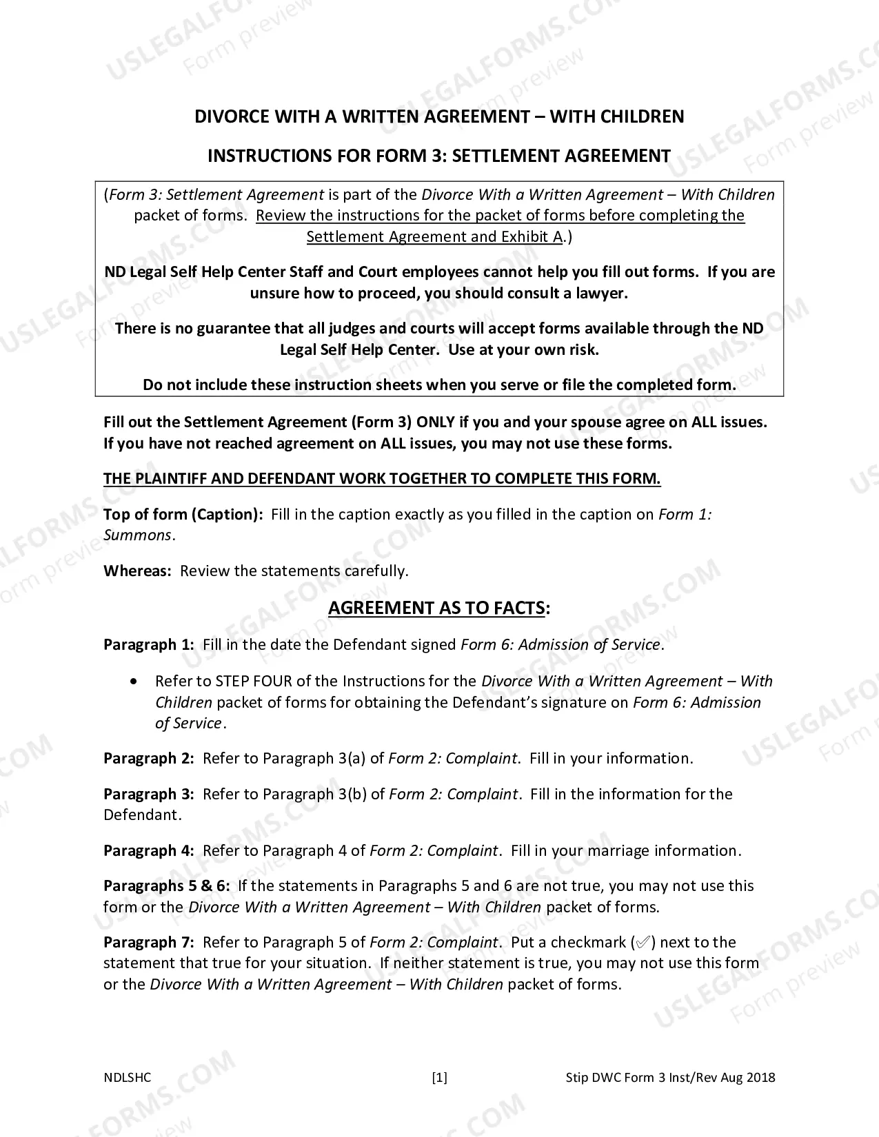Preview Marital Domestic Separation and Property Settlement Agreement Minor Children Parties May have Joint Property or Debts effective Immediately