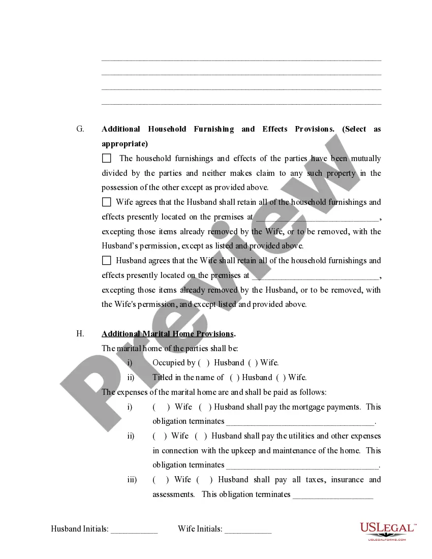 Preview Marital Domestic Separation and Property Settlement Agreement Adult Children Parties May have Joint Property or Debts where Divorce Action Filed