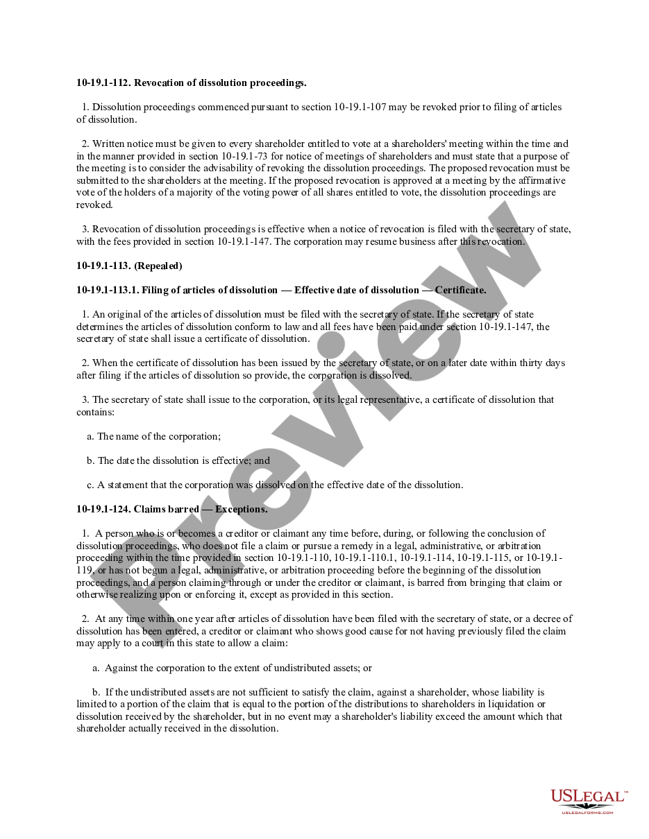 page 6 North Dakota Dissolution Package to Dissolve Corporation preview
